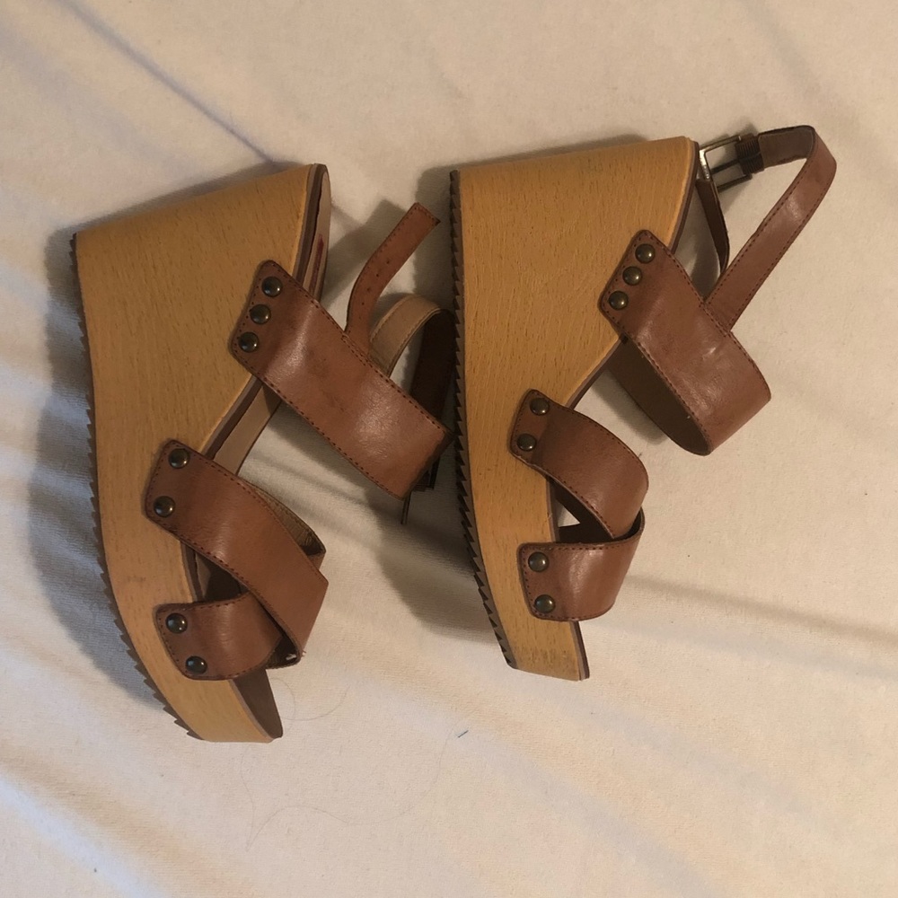 Brown Wedges, Lightly used
